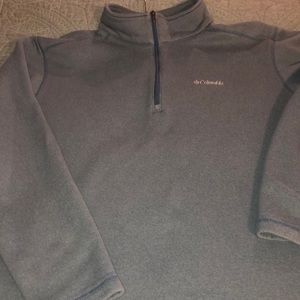 Columbia Quarter Zip Teal Size XXL Sweatshirt in Good Used Condition